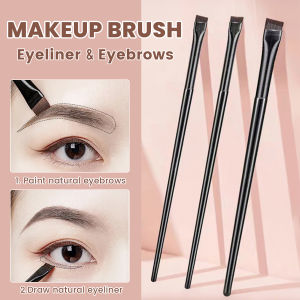 Ellebreen Eyes Makeup Brush Precise Detail Brush Blade Shape Oblique Head Eyeliner Eyebrow Brush 1Pc