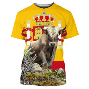 Summer Spanish Bullfighting T-Shirts 3D Print Streetwear Men Women Casual Oversized Short Sleeve T Shirt Male Tees Tops Clothing