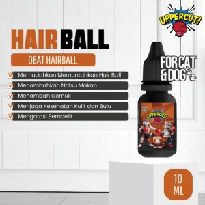 UPPERCUT HAIRBALL 10ML FOR CAT & DOG ~ Obat Hairball Untuk Kucing Anjing (Masalah Hairball Nafsu Makan Gemuk Kesehatan Kulit & Bulu Sembelit)