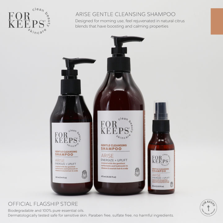 For Keeps Clean Beauty ARISE Gentle Cleansing Shampoo Lazada PH