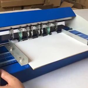All Metal 3-in-1 Electric Paper Creasing & Punching Machine 18 Inch 460mm Indentation Machine