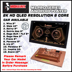 Mohawk MS PRO Series 2K Resolution QLED Built In 360 Camera System Car Android Player Kereta Entertainment 9 Inch / 10 Inch Plug n Play For Proton Perodua Toyota Honda Nissan (Not Include 360 Camera)
