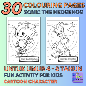 [PDF] 30 Cute Sonic The Hedgehog Kids Printable Colouring Coloring Pages Aktiviti Mewarna Kanak Kanak pdf