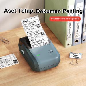 Niimbot Pencetak Label Termal Genggam Mini B1 Pengeluar Gulung Kertas Stiker Kod QR Kod Barang Teknologi Termal Langsung 203dpi 1500mAh Bateri Lithium Sokongan Pelbagai Bahasa