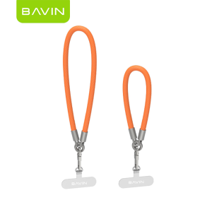 BAVIN BE21 2-in-1 Detachable Double Rope Phone Lanyard Crossbody & Wrist Worn for Phone Case w/ Detachable Key Ring