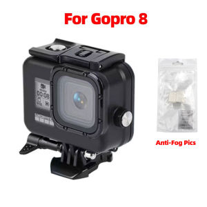 Black Waterproof Case For GoPro 3/3+/4/5/6/7/8/9/10/11/12 Action Camera Touch Backdoor Underwater Housing Cover Shell Accessories