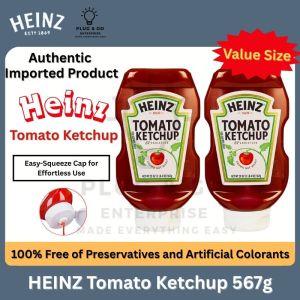 [READY STOCK] Heinz Tomato Ketchup 567g – Imported Easy-Squeeze Bottle