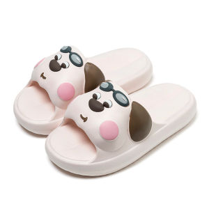 [Free Shipping] Cute Puppy Slippers For Women Thick-Soled Slide Sandals For Outdoor Wear Indoor Home Slippers MenS Beach Shoes