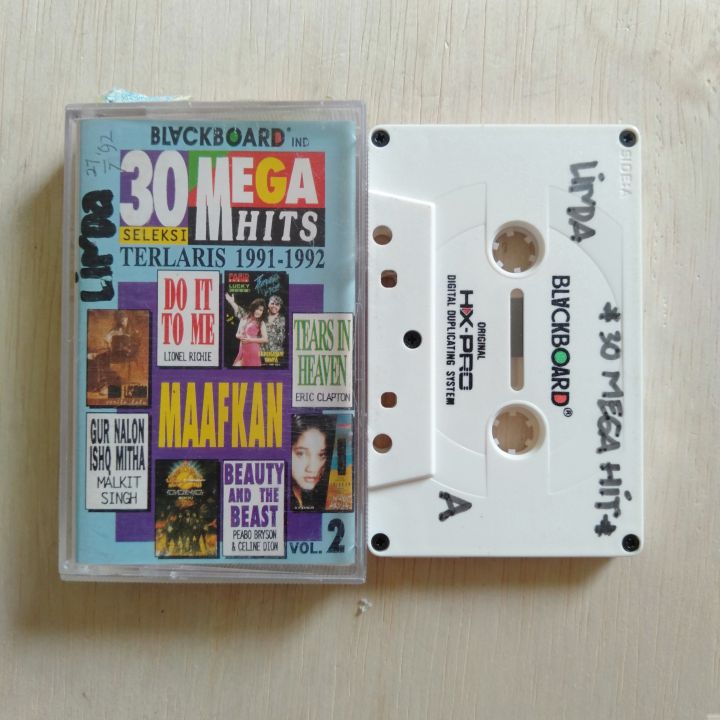Kaset 30 SELEKSI MEGA HITS TERLARIS 1991 1992 VOL 2 Lazada Indonesia kaset-30-seleksi-mega-hits-terlaris-1991-1992-vol-2-lazada-indonesia