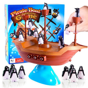 Childrens Toys Penguins Pirate Boat Balancing Family Board Games For Children Parent interaction Toddler Toys Birthday Gift 休闲桌面儿童玩具(1289)