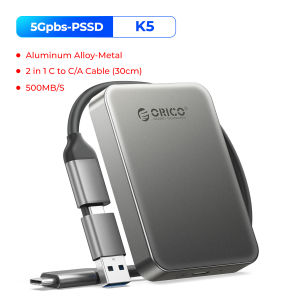 ORICO 500MB/S Extreme Portable SSD for Android Phone iPhone 16 15 Pro/Max ProRes 4K ProRes HDR Record Extreme SSD Travel/Photo AnyWhere