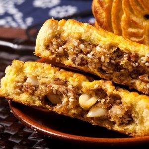 Flax oil Wuren moon cake purely handmade Shanxi specialty Mid-Autumn Festival old-fashioned pastry