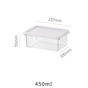 Nexcam 4 IN 1 SET Refrigerator Storage Food Container With Lid 2pc 450ml & 2pc 650ml