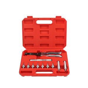 11Pcs Auto Valve Oil Seal Removal Tools Set Valve Extraction Pliers Valve Spring Compress Pliers Kit Car Repair Tool