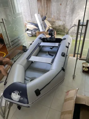 Xuồng Hơi Gắn Máy Sàn Hơi Cao Cấp 3.0m x 1.38m Thuyền Hơi Câu Cá Dã Ngoại {Hàng Đẹp} An Toàn Giá Tốt