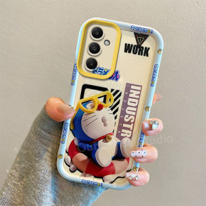 Casing Samsung Galaxy A16 A15 A25 A55 A54 LTE 4G 5G Phone Case New Design Cute Cartoon One Piece Luffy Hellokitty Spider Man Doraemon Silicone Soft Cover with Lanyard