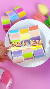 Colorful Label Handwritten Stickers Waterproof Adhesive Journal Self-Adhesive Writable Classification Marking Stickers Name Stickers [ Free Shipping ]