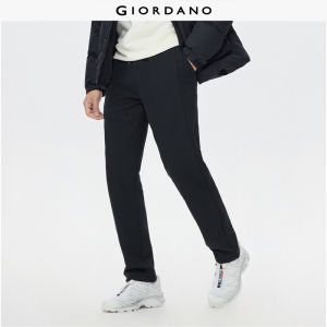 Giordano Men Fleece lined elastic waist seam detail sweatpants Free Shipping 01115852