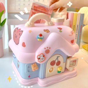 BWNTIX Toy For Kids Birthday Gift Auto Scroll Home Decoration Save Money Password Electronic Piggy Banks Cash Dispenser Money Saving Box Cash Box