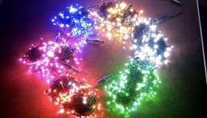 IP67 20Meter Black Wire Blink LED Light Chain Stars Fairy Lamp GREEN Color Fairy Light Decoration Light Christmas Light Deepavali Light Lampu Raya Lampu Hiasan 防水装饰灯串