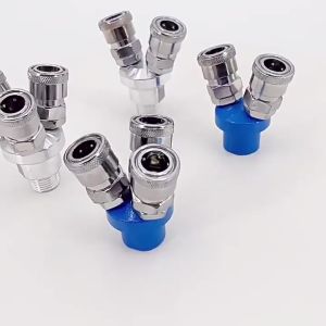 WH Ready Stock Air Compressor Manifold 2 Way 3 way Quick Connect Multi Hose Coupler Fitting Coupling
