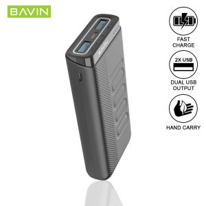 IDEAL1 BAVIN PC088 10000mAh 2.1A Universal Powerbank Compact Size w/ Dual Input & Output Quick Charging Power Bank For iPh Micro Type C Multiple Models of Smart Phones