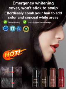 [Instantly Covers Gray Hair] Waterproof Hair Styling Pen Hair Coloring Pen Disposable Hair Coloring Comb Waterproof Long-lasting Color Root Color Touch-up Hair