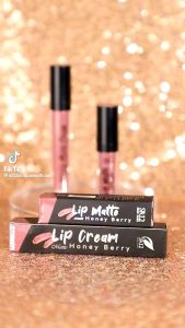 SR12 Lip Matte Cream Honey Berry Warna Soft Melembabkan Bibir Tahan Lama Tidak Luntur Transferproof