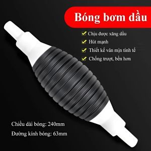 Ống Hút Xăng Dầu Bóp Tay Van Một Chiều – Dụng Cụ Rút Chất Lỏng Xe Máy Ô Tô Bóng Bóp + Ống PVC 1M