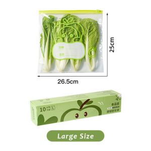 JustLiving 10/15/20Pcs Reusable Food Storage Bag Fresh Keeping Bags Sealed Food Packing Bag with Zipper Refrigerator Organizer Fresh-keeping Sealing Bag Leakproof - Food-Grade Thick and Versatile