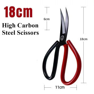 Curved Sewing Scissors Stainless Steel Sharp Fabric Trimming Shears Ergonomic Handle Craft