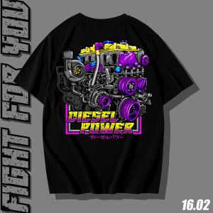 ( FREE STICKER ) KAOS DIESEL TURBO TSHIRT DIESEL TURBO CUMI CUMI DIESEL POWER - Kaos Pria Distro Mesin Mobil Otomotif Diesel War Diesel Party 16.CO 02