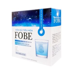 Viên Sủi Enzyme Tiêu Hóa FOBE Hộp 20 Viên Men Tiêu Hóa Giảm Đầy Hơi Khó Tiêu Sau Ăn