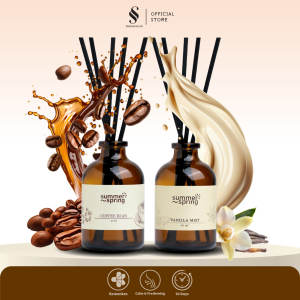 Reed Diffuser Coffee Bean & Vanilla Mist- Summerspring Pengharum 30 ML - Pengharum Ruangan / Pengharum Toilet