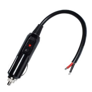 Đầu Nối Tẩu Đực Trên Ôtô 12V-24V 15A 180W Có Sẵn Jack Cắm Tẩu Máy Bơm Máy Hút Bụi Ô Tô (Loại Tốt)