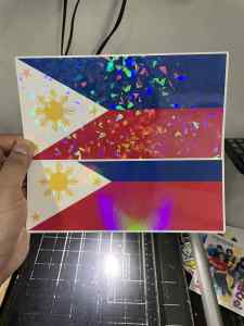 PHILIPPINE FLAG sticker BUY 1 TAKE 1 of PREMIUM QUALITY STICKER (waterproof scratch proof)