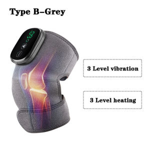 Electric Knee Shoulder Heating Wrap Massager Hot Compress Hyperthermia Vibrating Knee Leg Elbow Arm Joint Therapy 3 Levels Intensity Adjustable Warm Knee Wrap Ache Brace