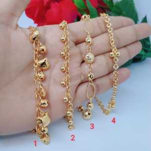 Gelang Jurai Perhiasan Aksesoris Titanium Tembaga Xuping Rodium Lapis Emas 1824 Karat