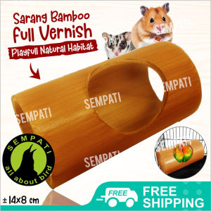 SEMPATI Glodok Gelodok Sarang Burung Lovebird Parkit Bambu Tabung Tempat Susuh Ternak Breeding Koloni Bertelur Kandang Burung Lovebird Lb Kenari Pleci Murai Dll