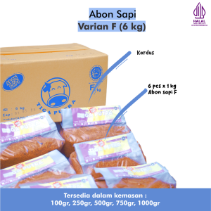 GROSIR 6KG Cahaya Abadi Abon Sapi "F"