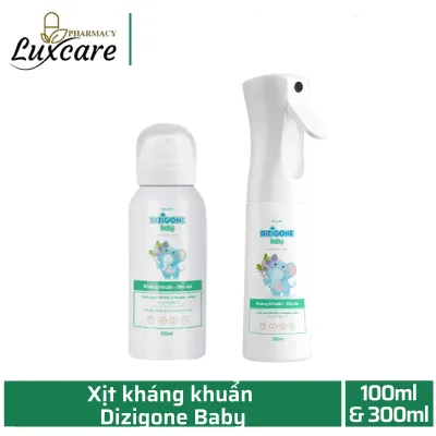 Xịt kháng khuẩn Dizigone Baby góp phần hạn chế sự phát triển của vi khuẩn trên da trẻ nhỏ (100ml & 300ml) - Luxcare Pharmacy