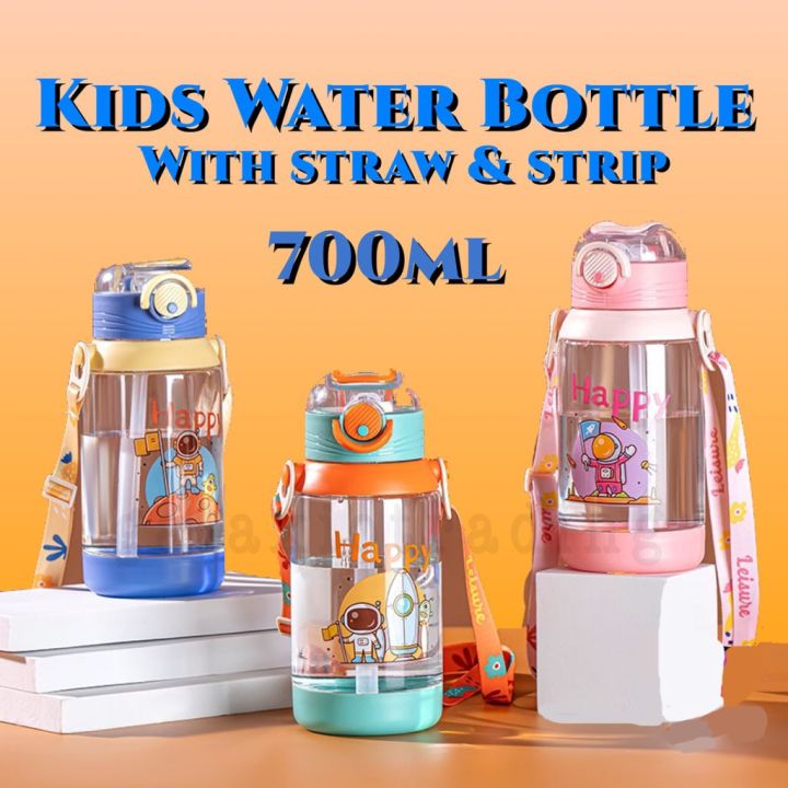 【Clearance】700ML Tumbler for Kids with Straw Water Bottle Leakproof ...