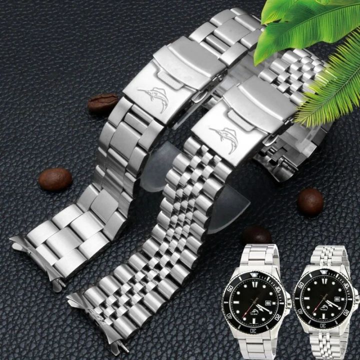 22mm Diving Stainless Steel Metal Strap for Casio Duro MDV-107-1A