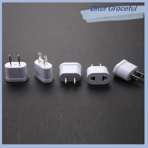Ditur US Plug to EU Plug Round And Flat Dual-Purpose Conversion Plug Converter Socket
