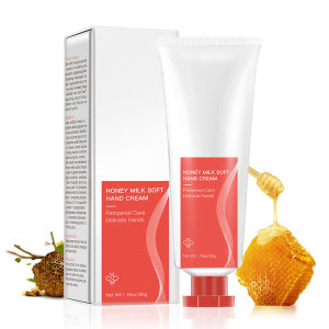 Honey Milk Soft Hand Cream 50g Moisturizer Improve Dry Rough Anti Aging Smooth Hand Fine Lines MeiYanQiong Honey Milk Soft Hand Cream Nourishing Moisturizing Anti-Aging Smooth Hand Fine Lines Improve Dry Rough 50g