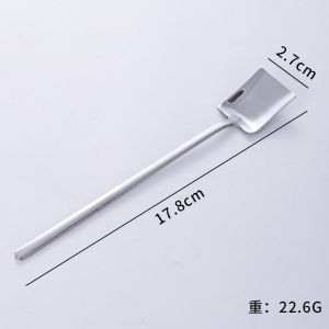 SUS304 Creative Dessert Long Handle Spoon Flat Shovel | Pointed Shovel 创意甜品勺 304不锈钢长柄勺 | 平铲 | 尖铲 | 水滴冰勺 | 小圆勺