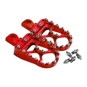 Motorcycle Foot Pegs Footrests Premium Aluminum Material Non Slip Surfaces Quick Installation Various Bike Models 1 Pair