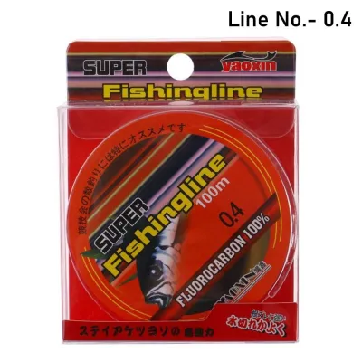 OKKFINE 100m 100% Fluorocarbon Durable Strong Rope Cord 0.8-6LB Fishing Line Monofilament Nylon PA Tackle Wire