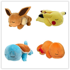 Pokemon Peluche Pikachu Charmander Squirtle Eevee Sleep Giant Stuffed Animals Games Fnaf Soft Plush Toy Big Size Gifts For Kids2026