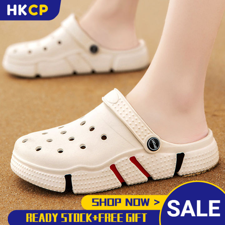 HKCP 2021 Couples Outdoor Summer Sandals for Beach Sports Slip On Shoes